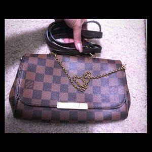 Louise Vuitton Damier ebene Favorite PM
